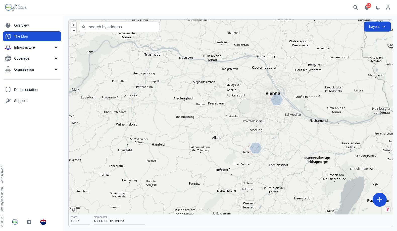 Interactive Fiber Map